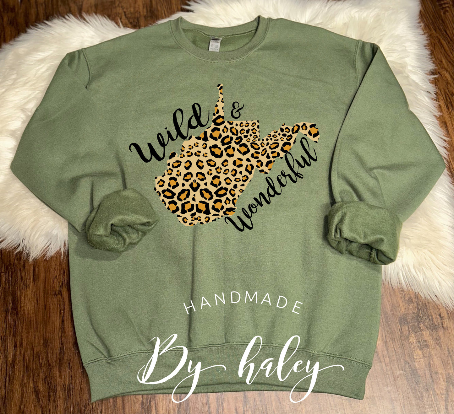 Wild & Wonderful Leopard WV Crewneck
