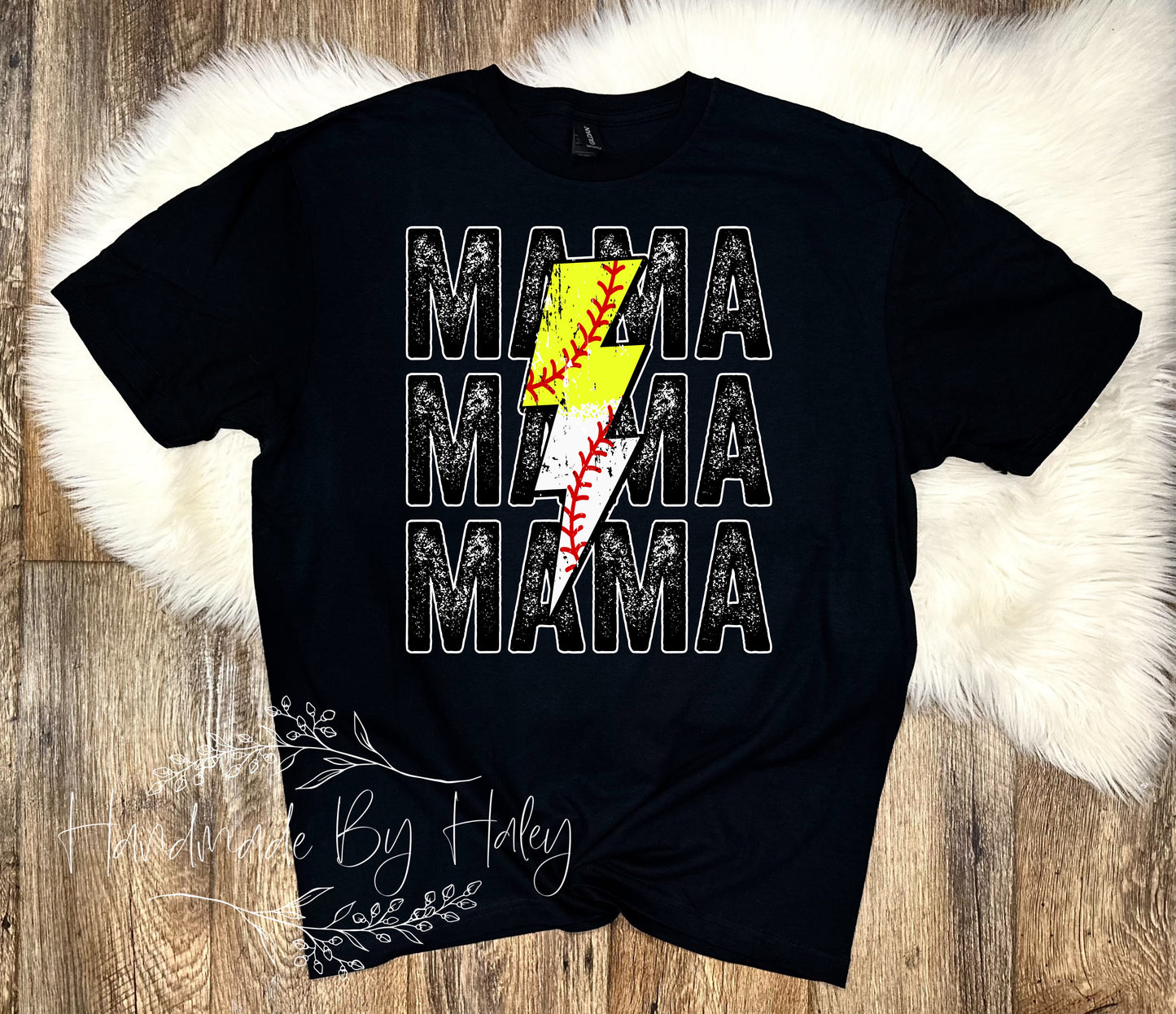 CUSTOM Softball & Baseball Mama T-Shirt