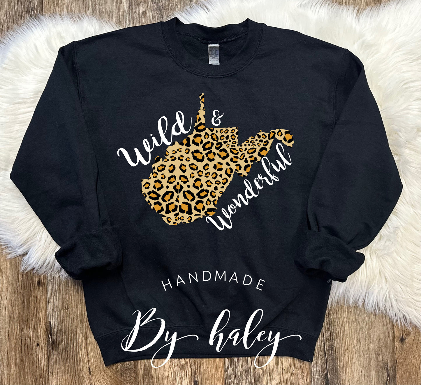 Wild & Wonderful Leopard WV Crewneck