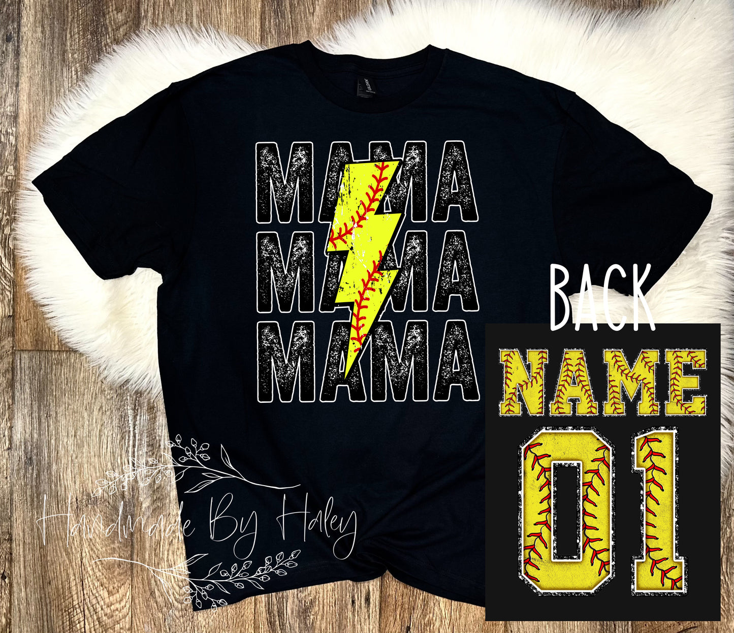 CUSTOM Softball Mama T-Shirt