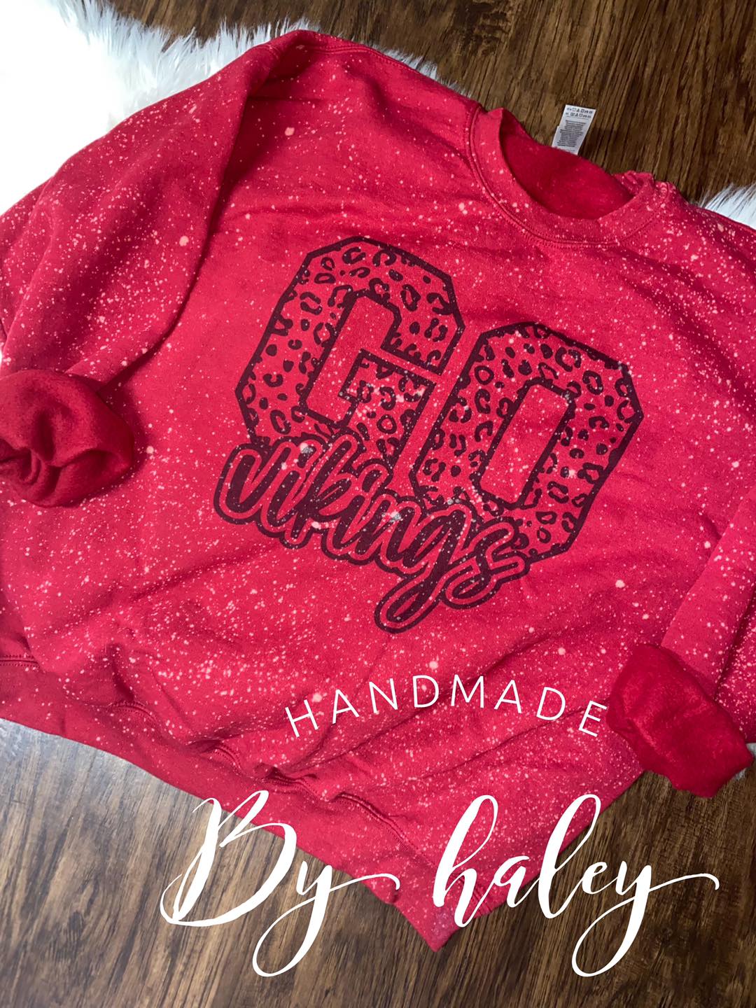 Bleached Go Vikings Crewneck