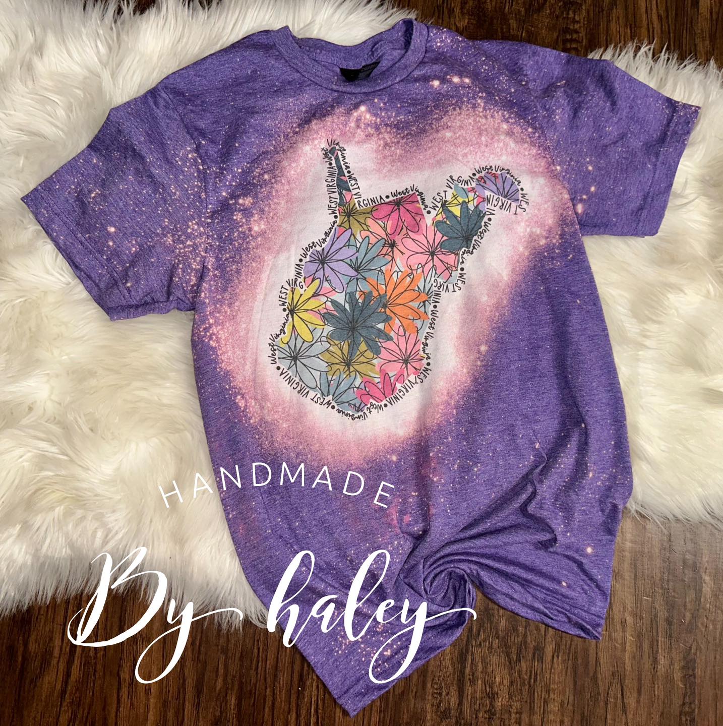 Bleached Floral WV T-Shirt