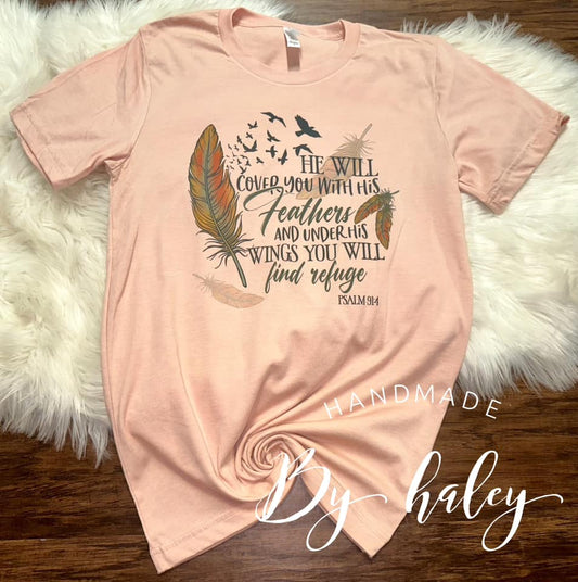 Psalm 91:4 T-Shirt
