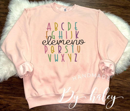Teacher ABC's Crewneck