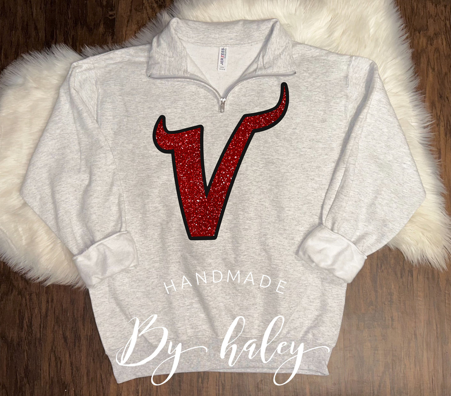Glitter Viking V Quarter Zip