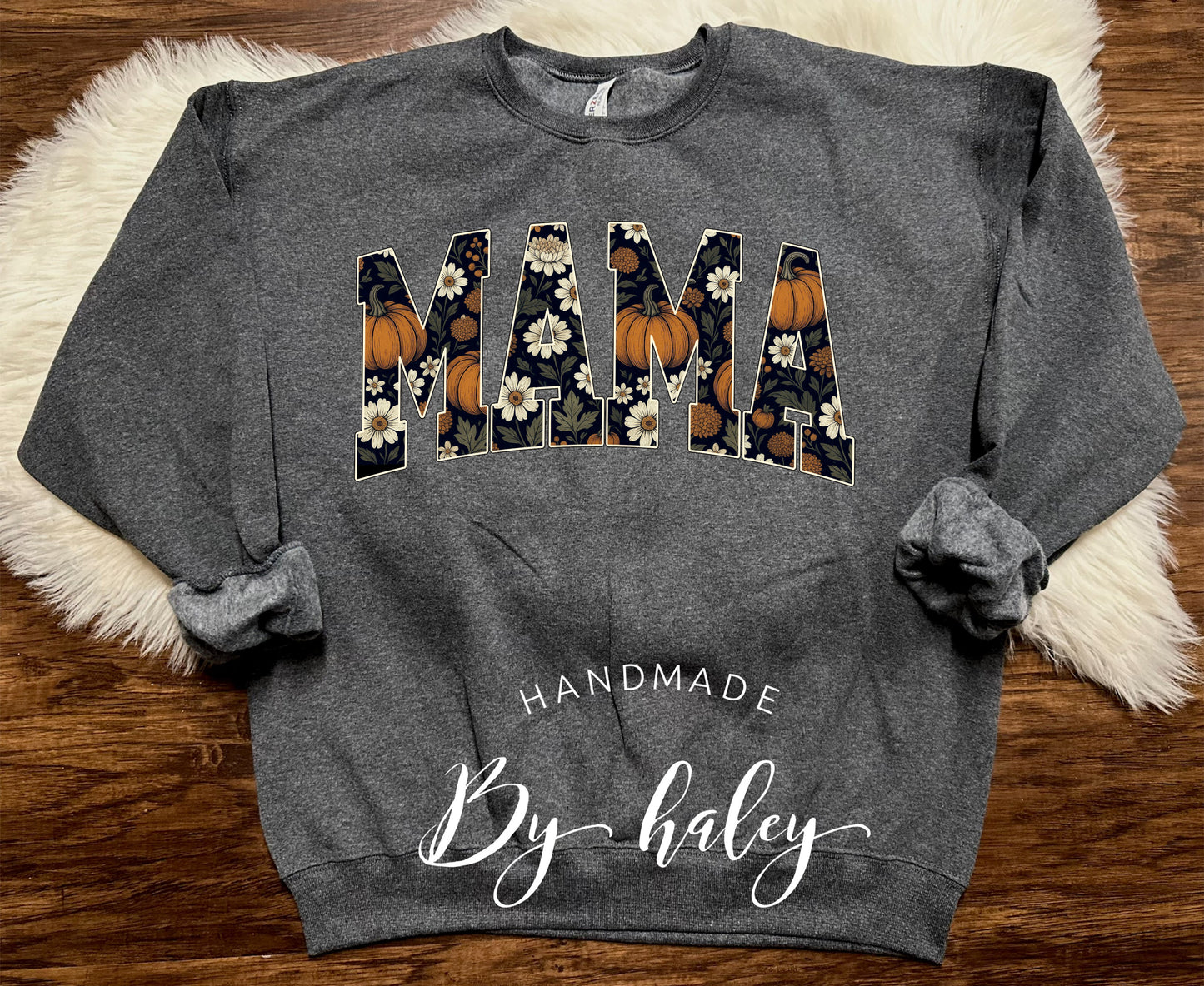 Floral Pumpkin Mama Crewneck