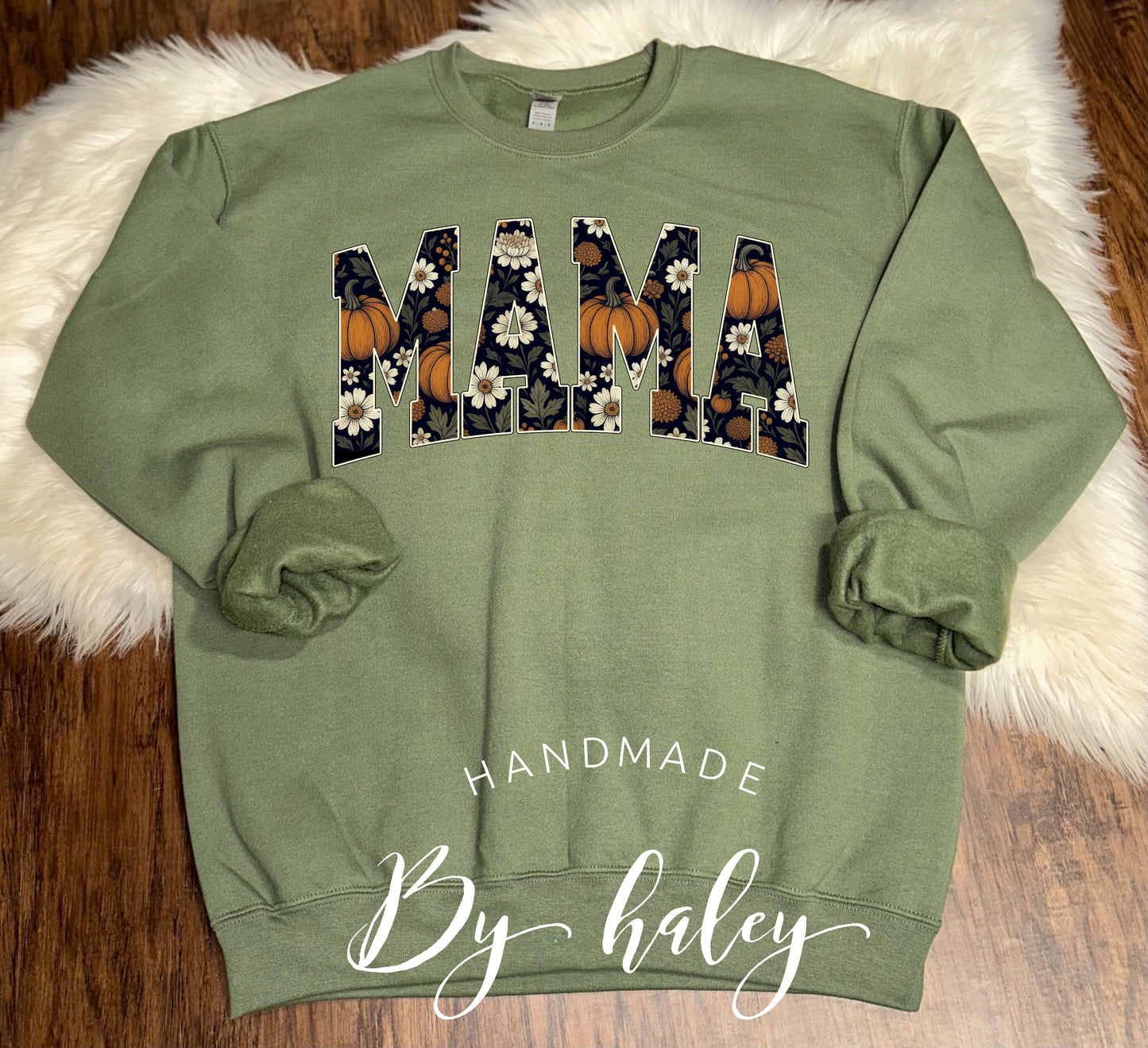 Floral Pumpkin Mama Crewneck