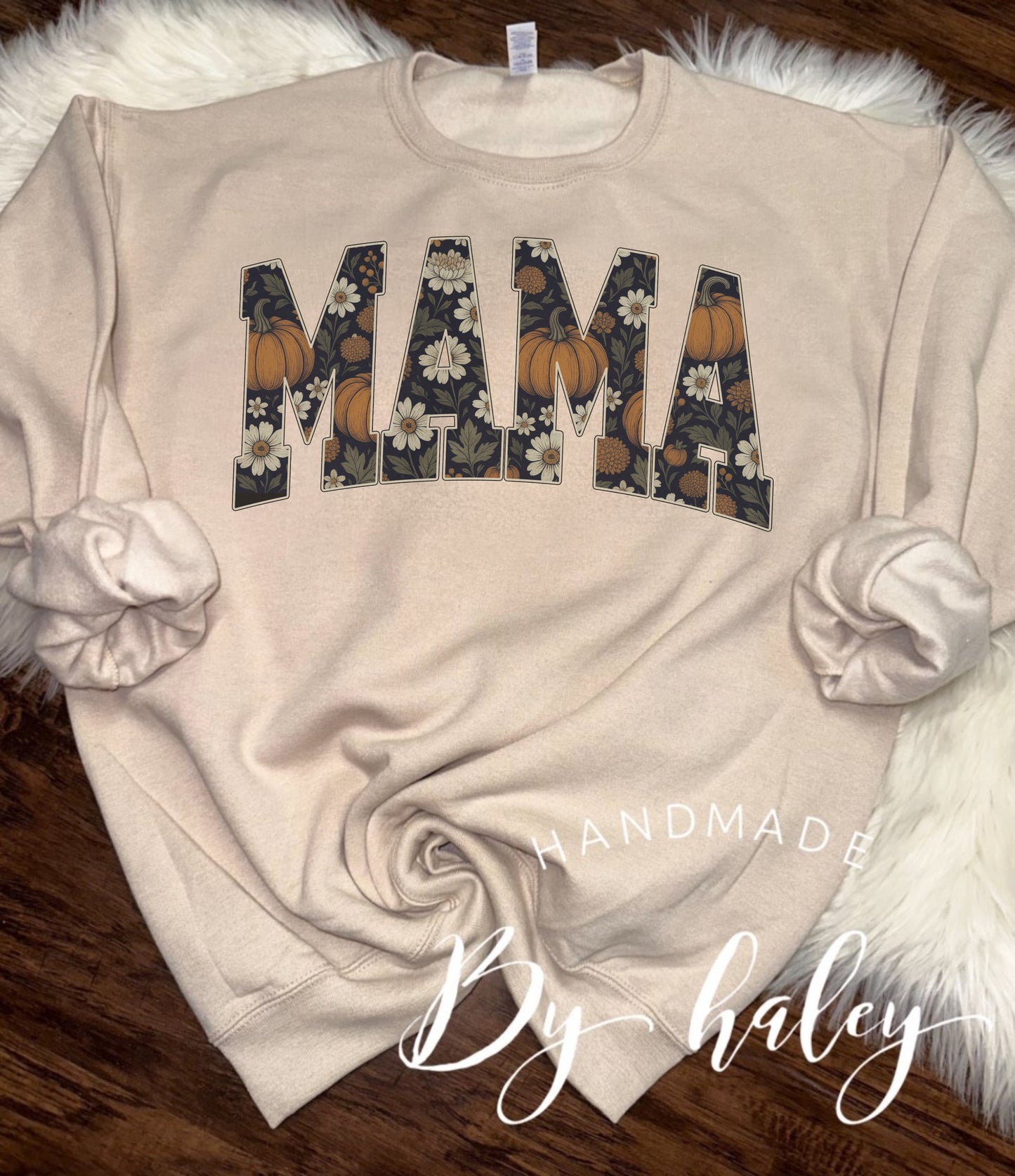 Floral Pumpkin Mama Crewneck