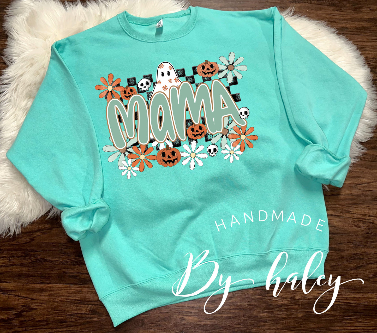 Floral Ghost Mama Crewneck