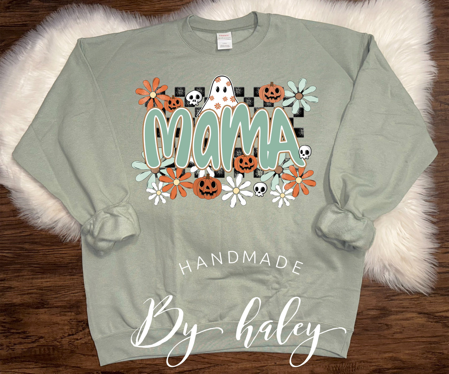Floral Ghost Mama Crewneck