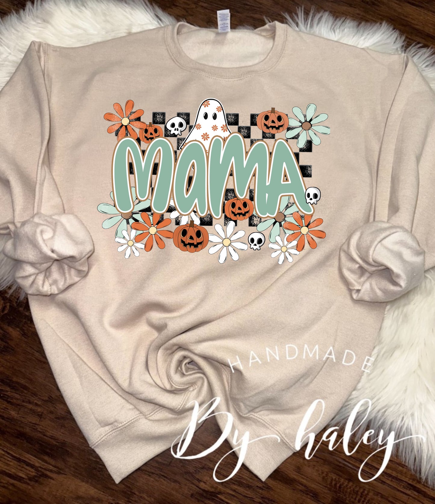 Floral Ghost Mama Crewneck