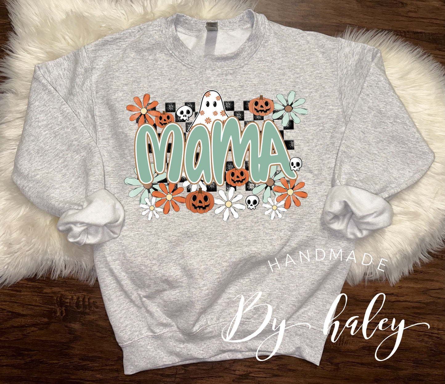 Floral Ghost Mama Crewneck