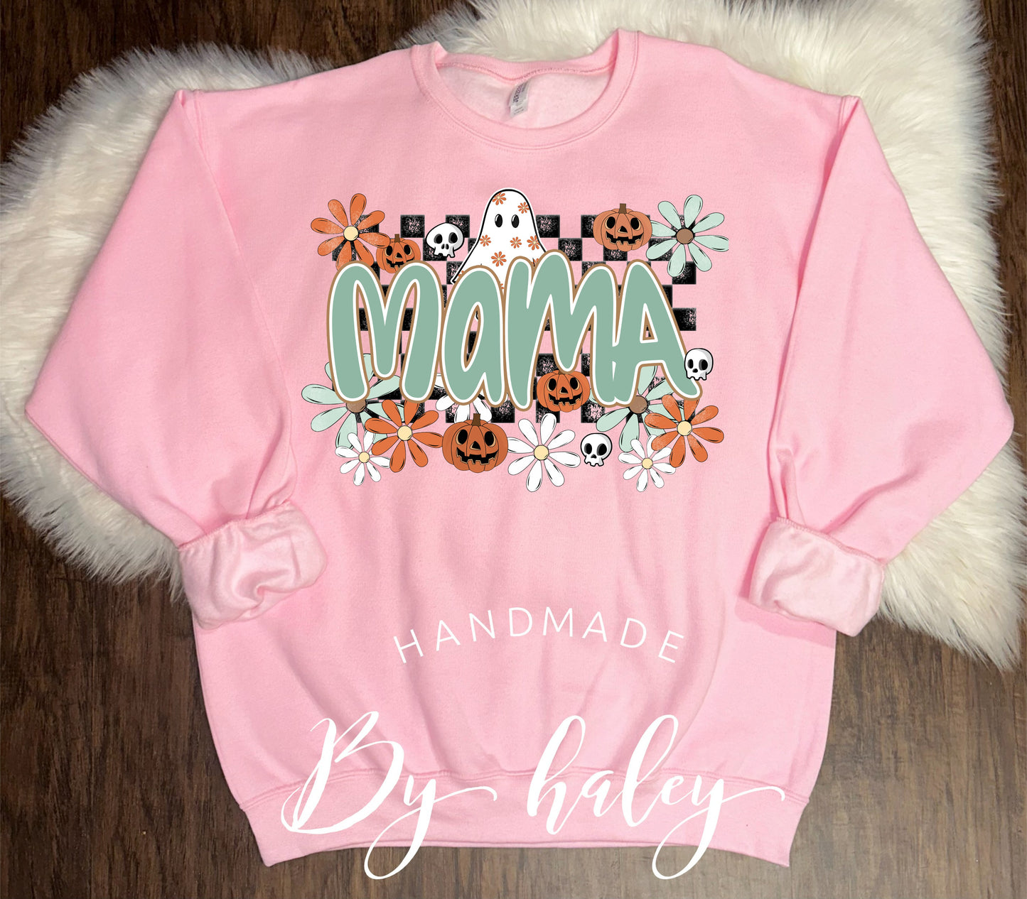 Floral Ghost Mama Crewneck