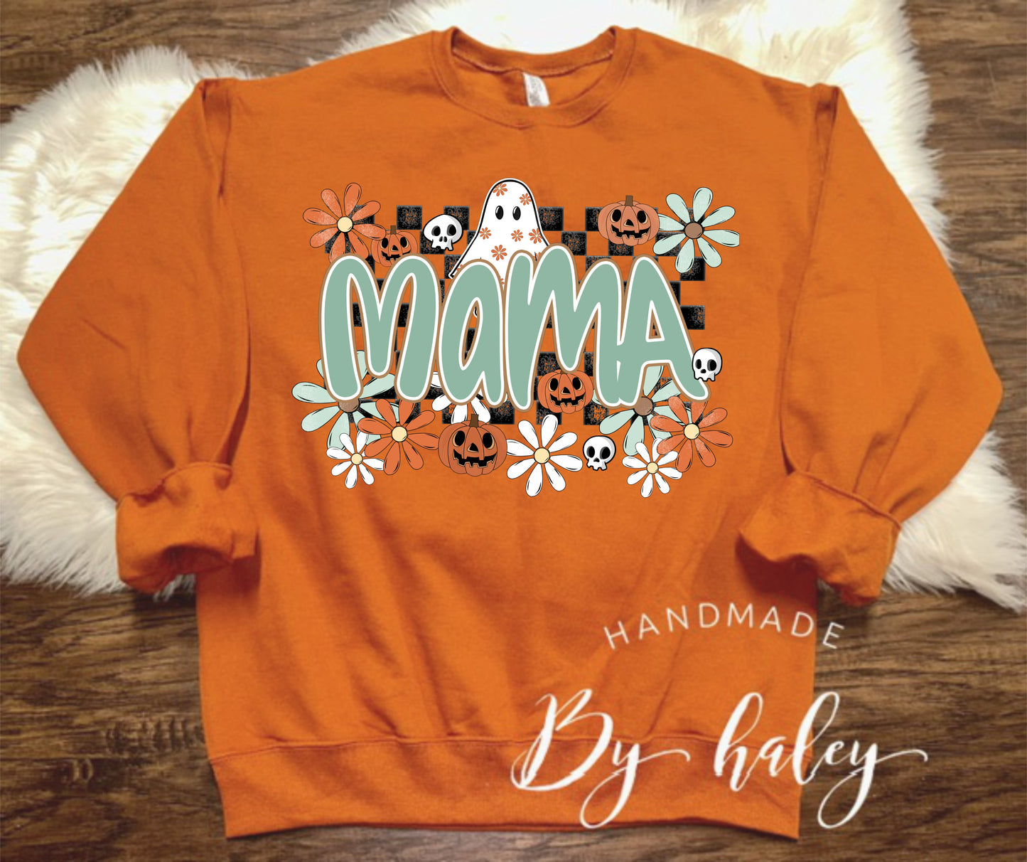 Floral Ghost Mama Crewneck