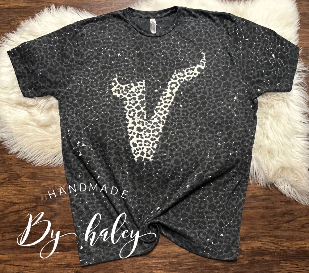Petersburg Vikings Bleached Leopard T-Shirt