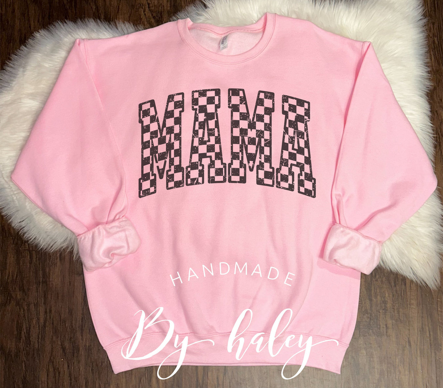 Checkered Mama Crewneck