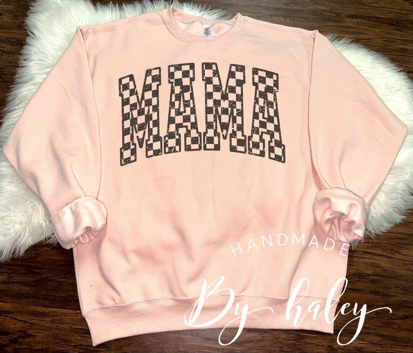 Checkered Mama Crewneck