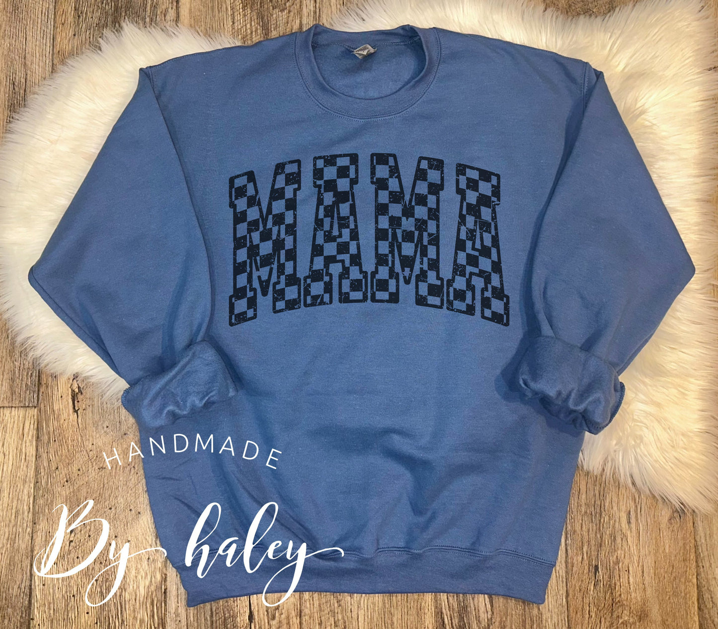Checkered Mama Crewneck