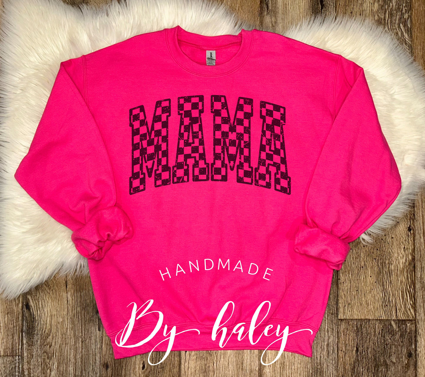 Checkered Mama Crewneck