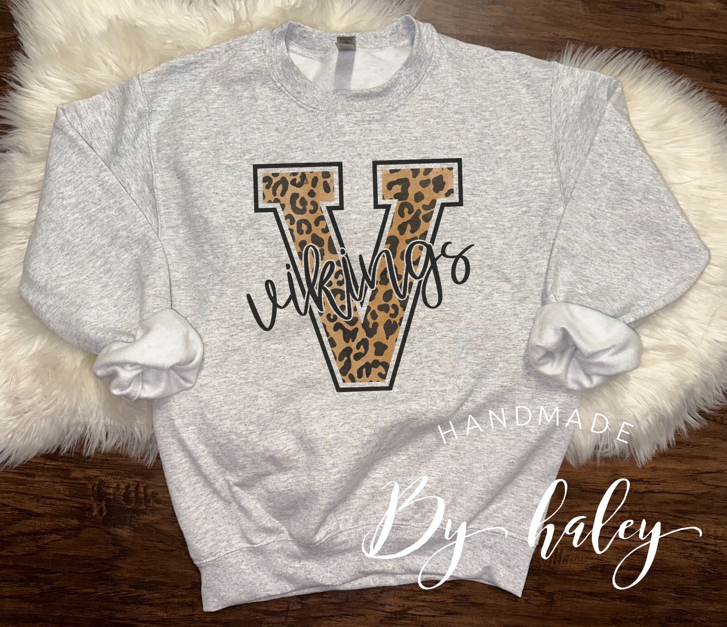 Leopard Viking Crewneck