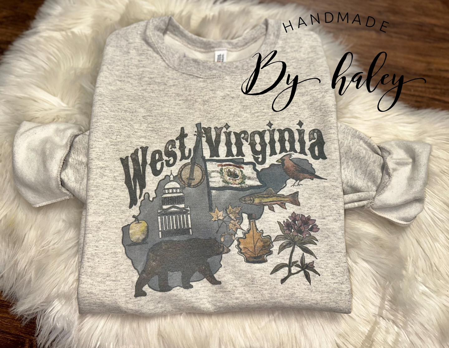 West Virginia State Crewneck