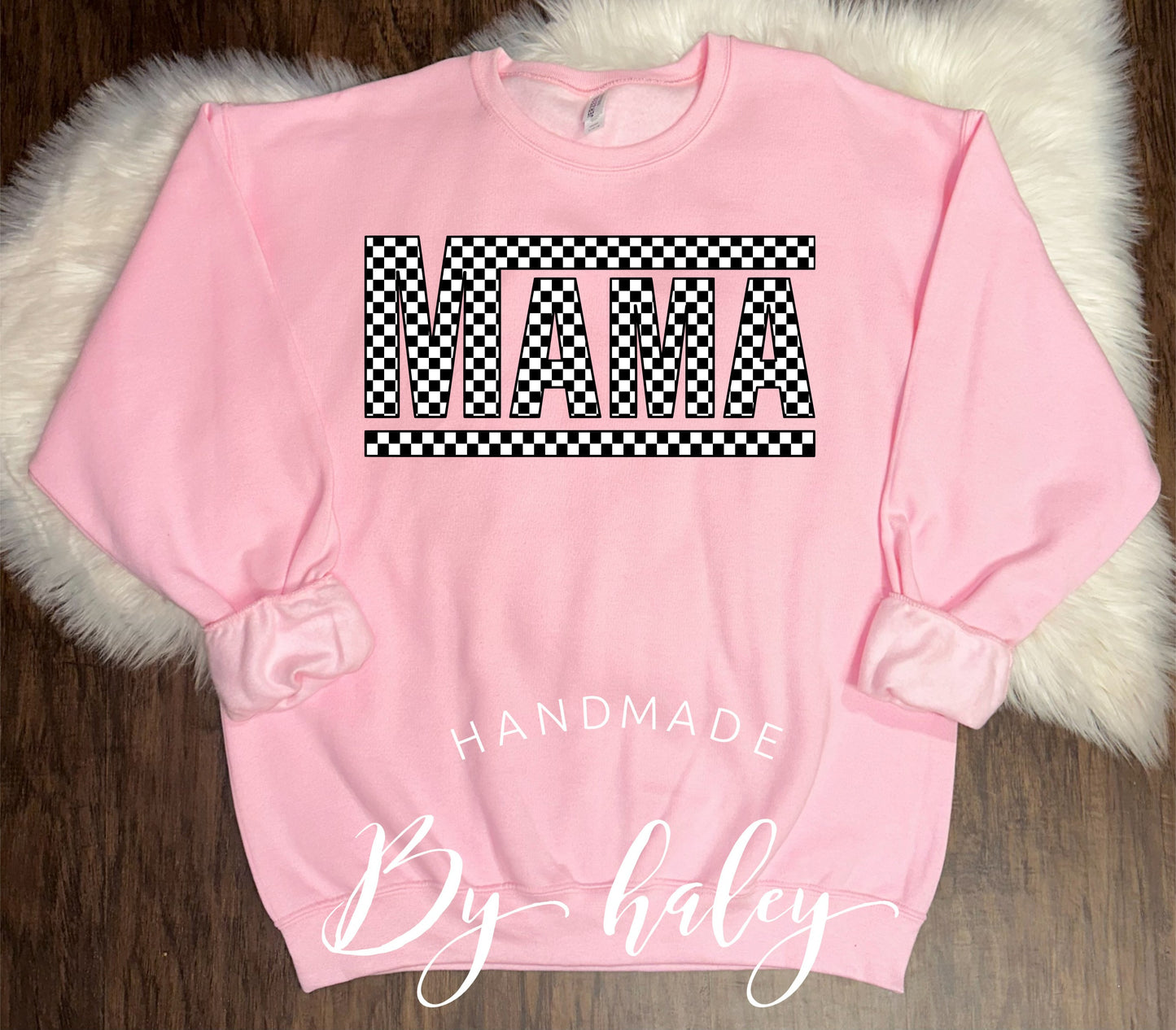 Checkered Mama Crewneck