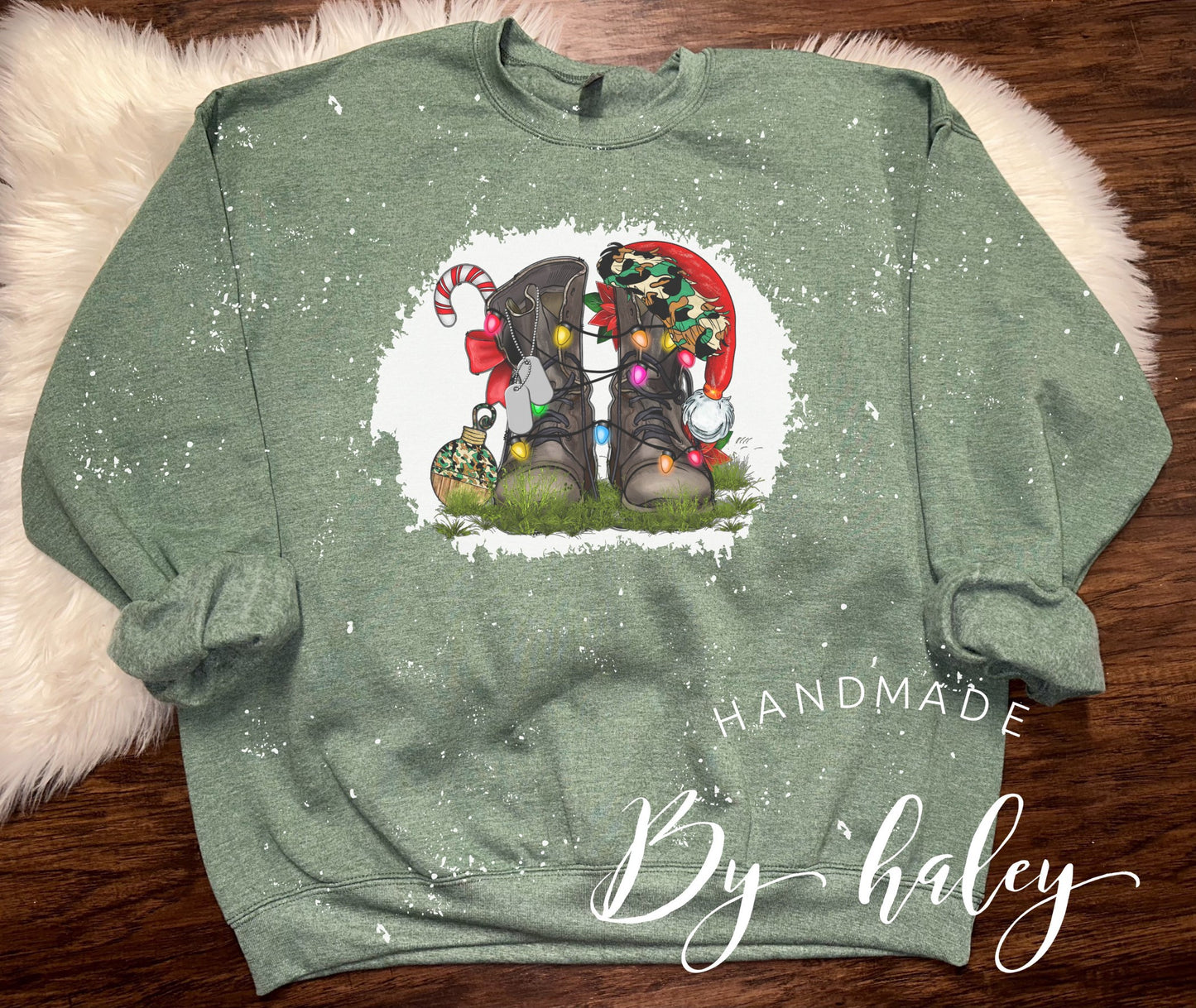 Bleached Boots Christmas Crewneck