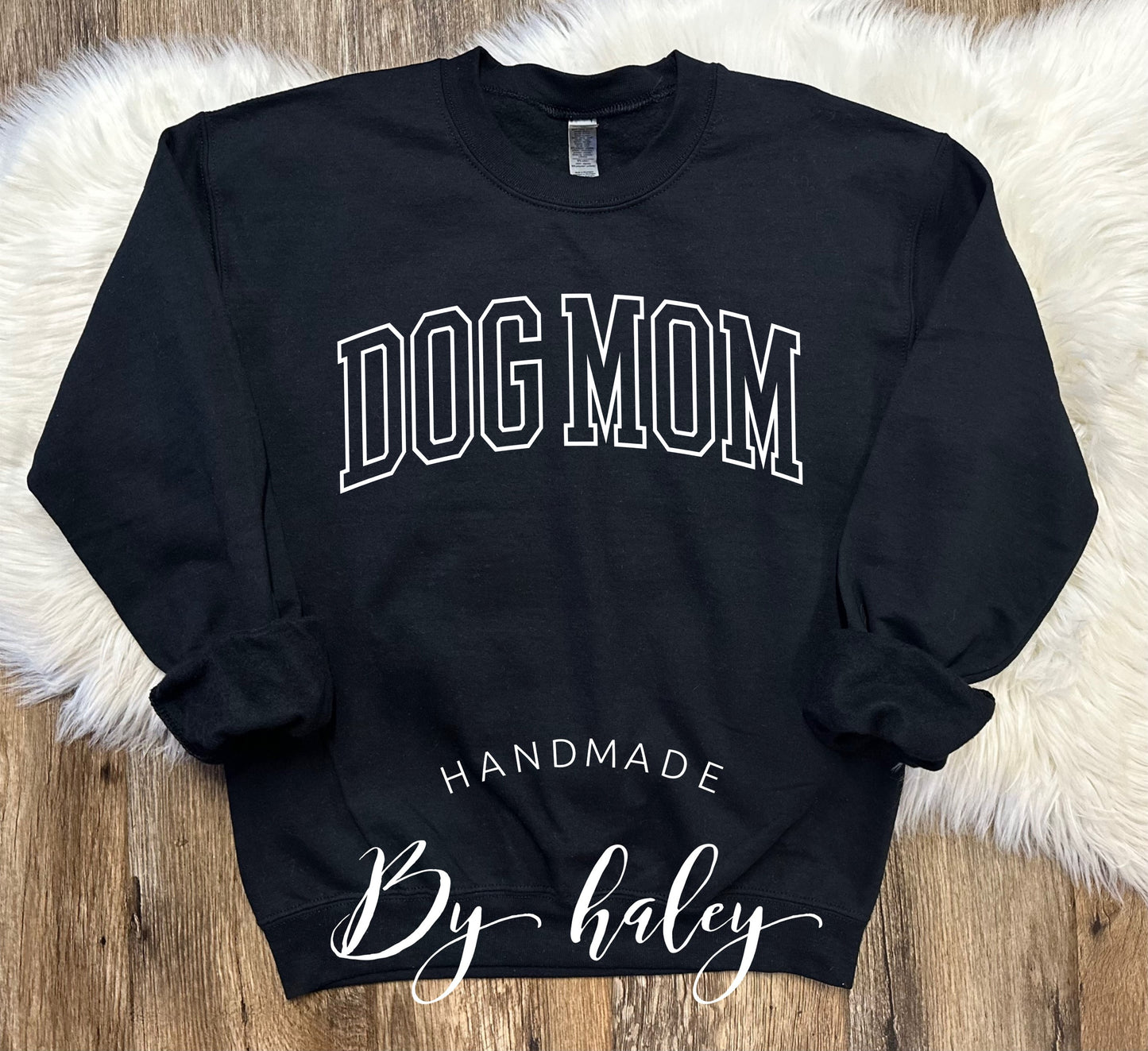 Dog Mom Varsity Crewneck
