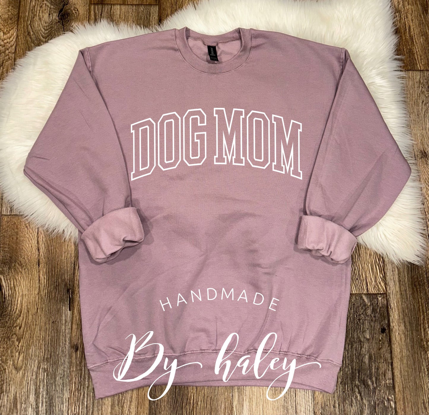 Dog Mom Varsity Crewneck