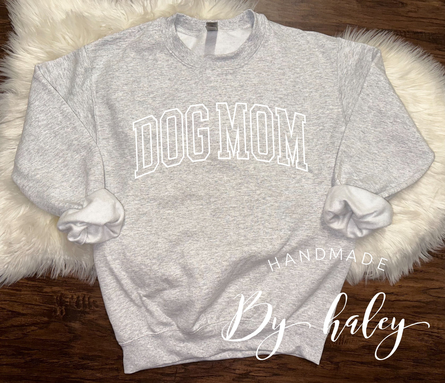 Dog Mom Varsity Crewneck