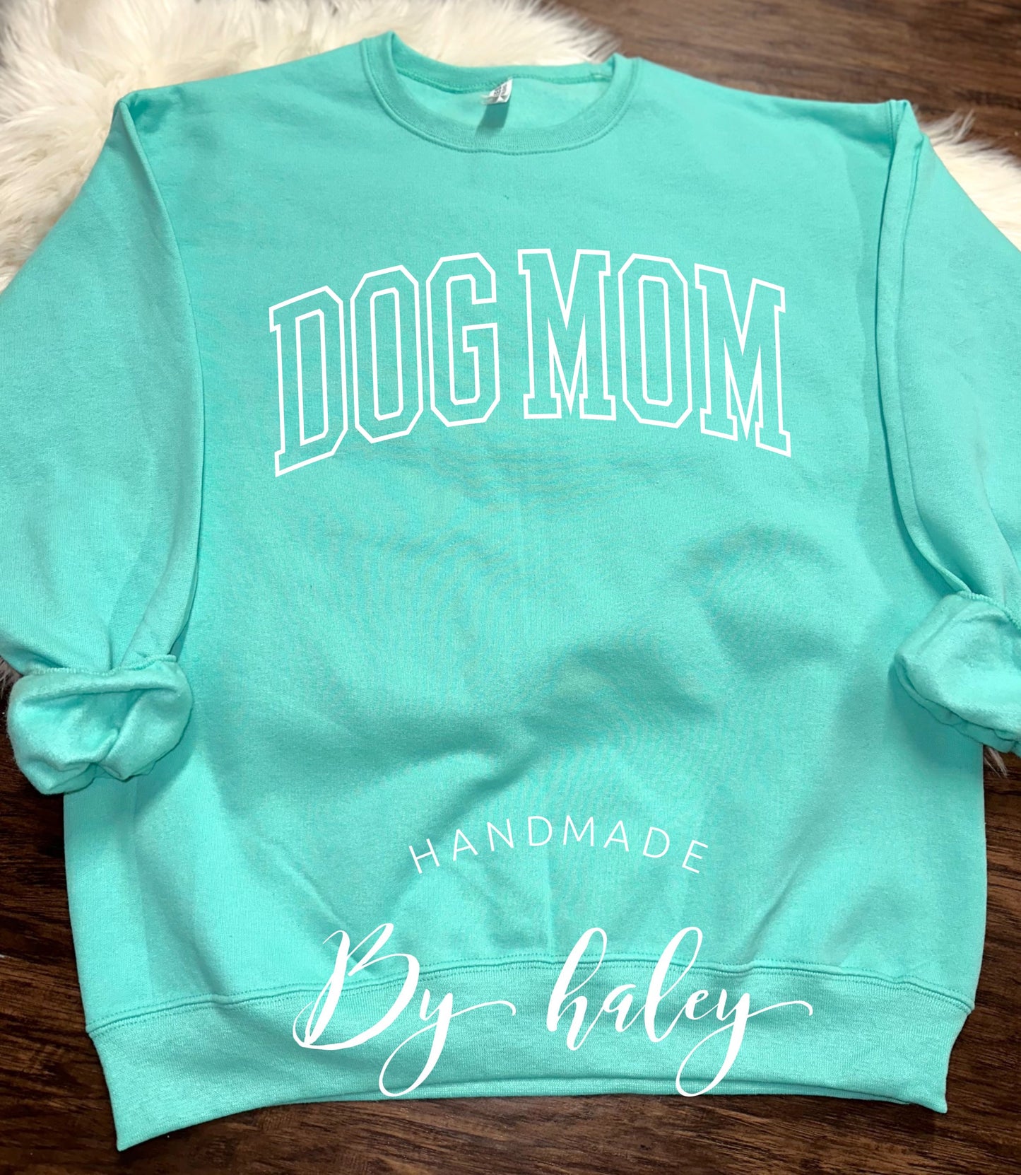 Dog Mom Varsity Crewneck