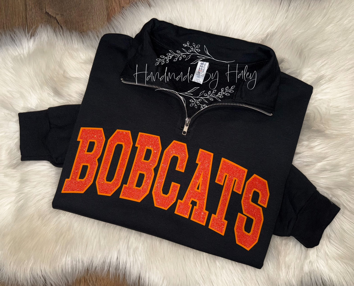 Glitter Bobcats Quarter Zip