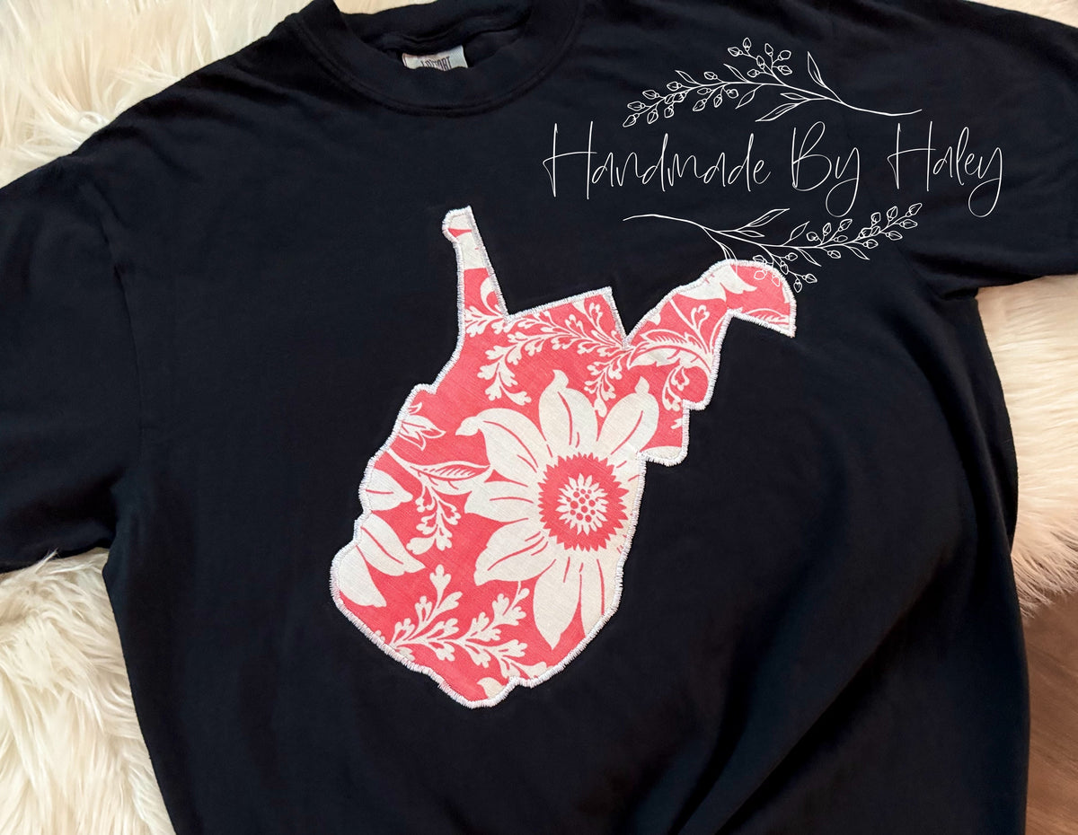 Medium Floral West Virginia T-Shirt