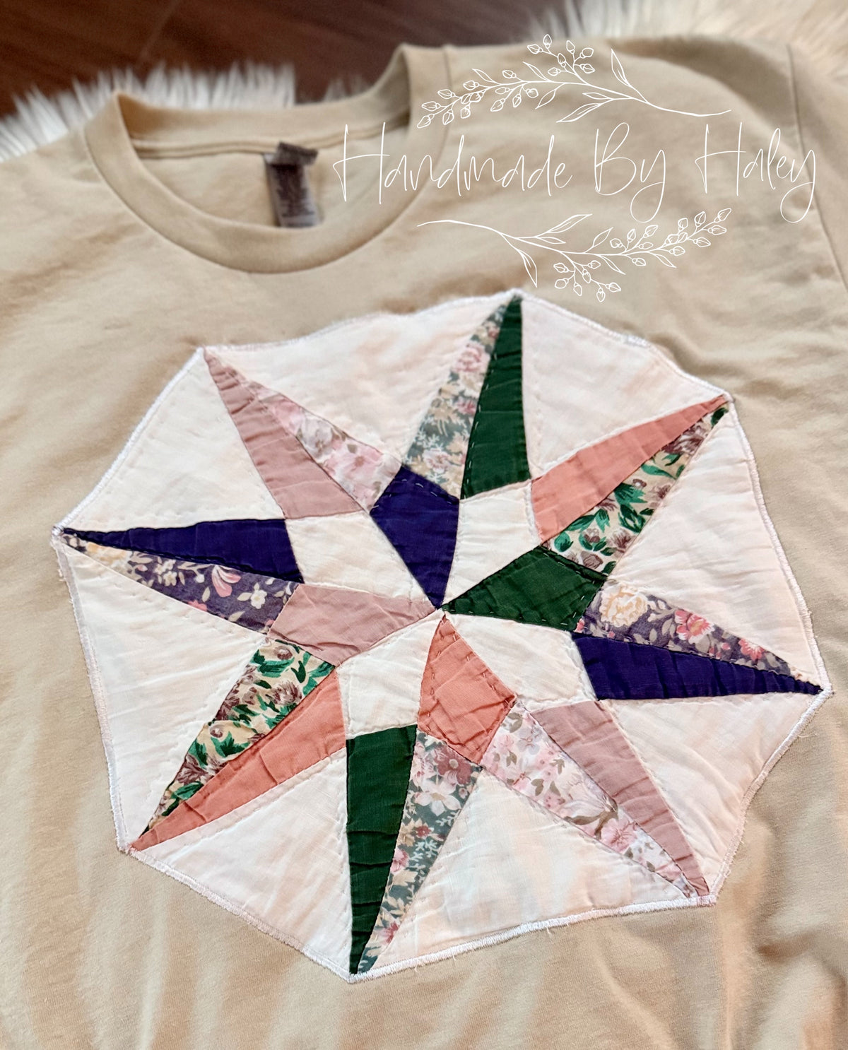 Large Quilt Star T-Shirt