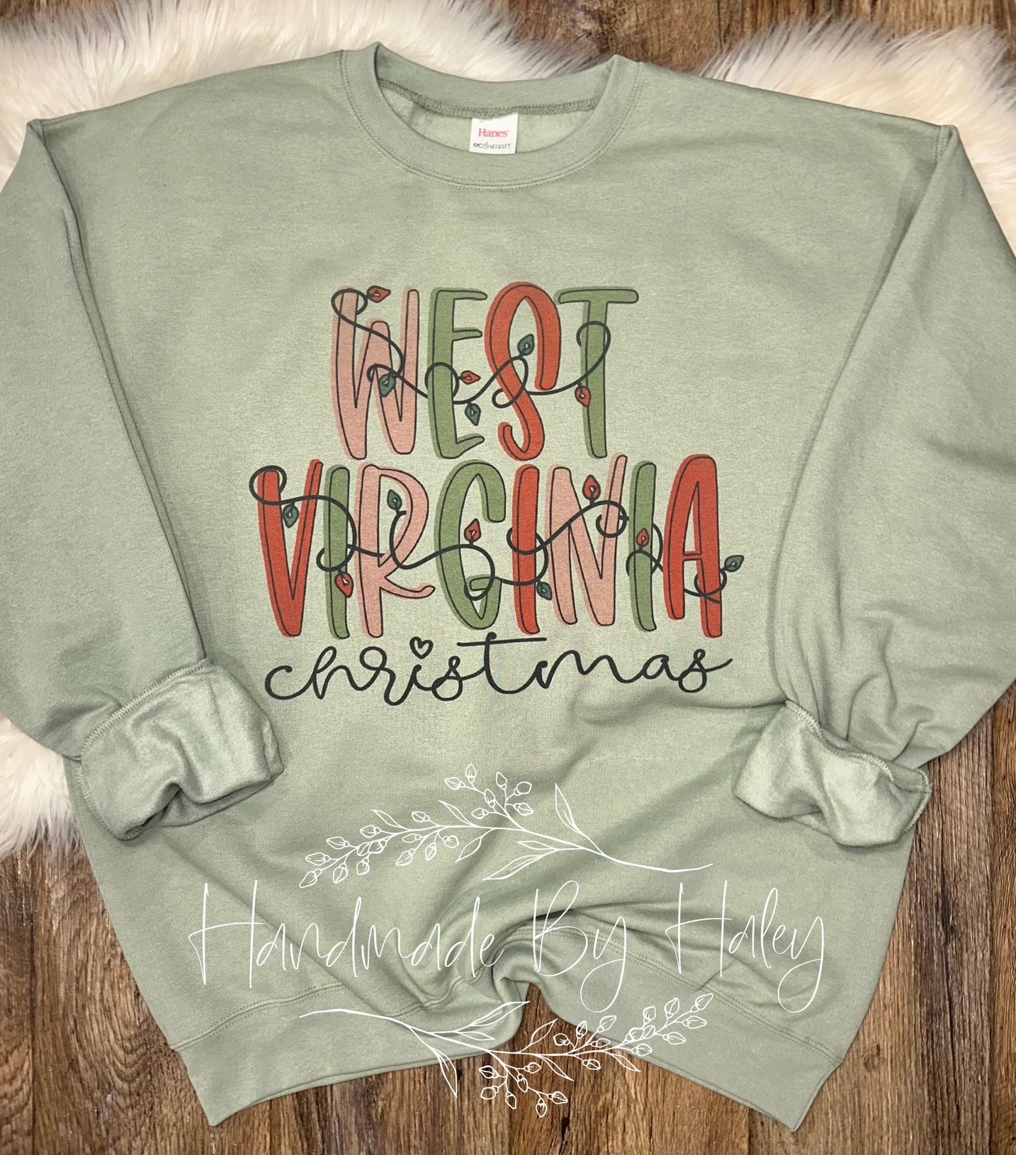 West Virginia Christmas Crewneck