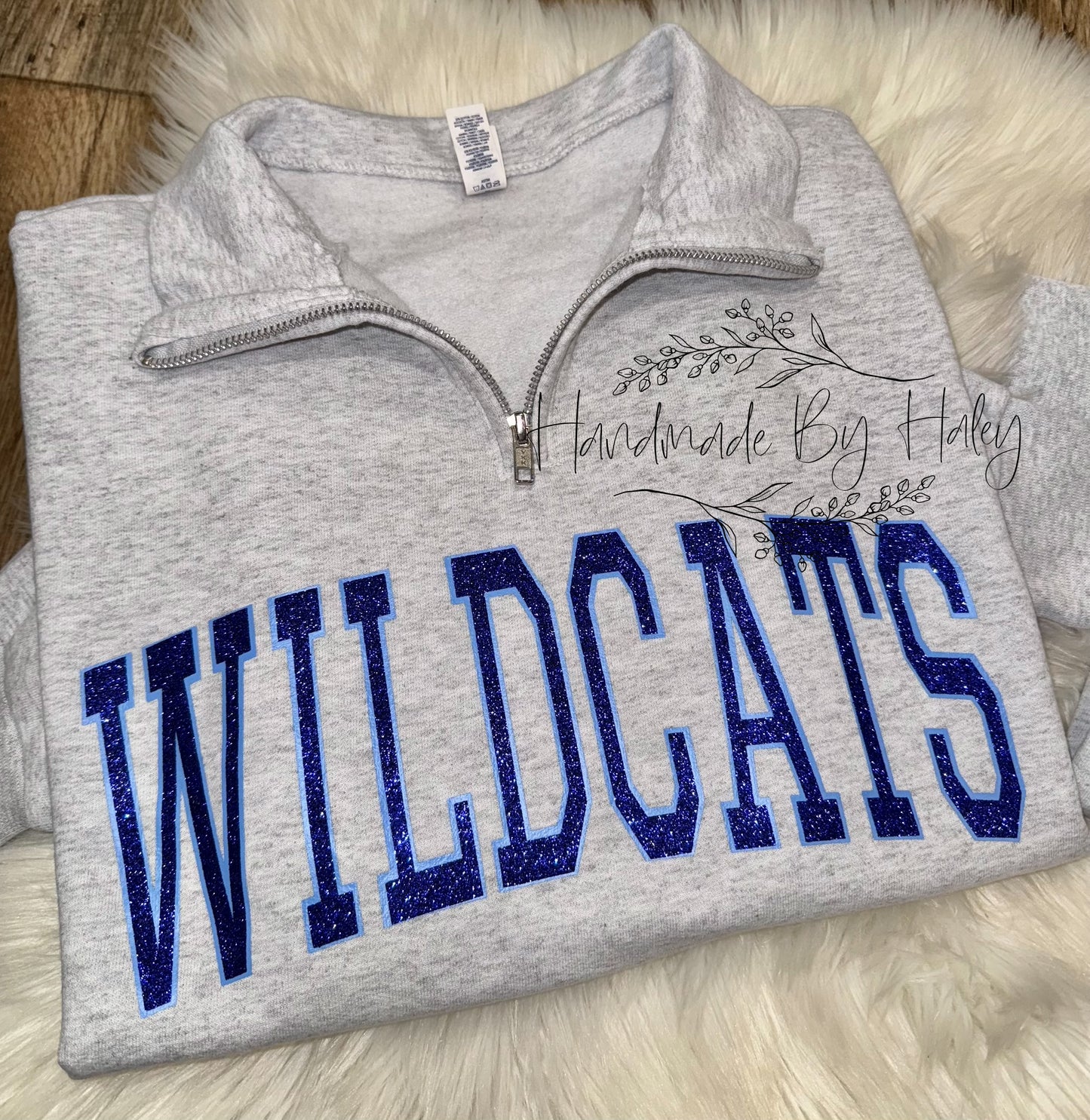 Glitter Wildcats Quarter Zip