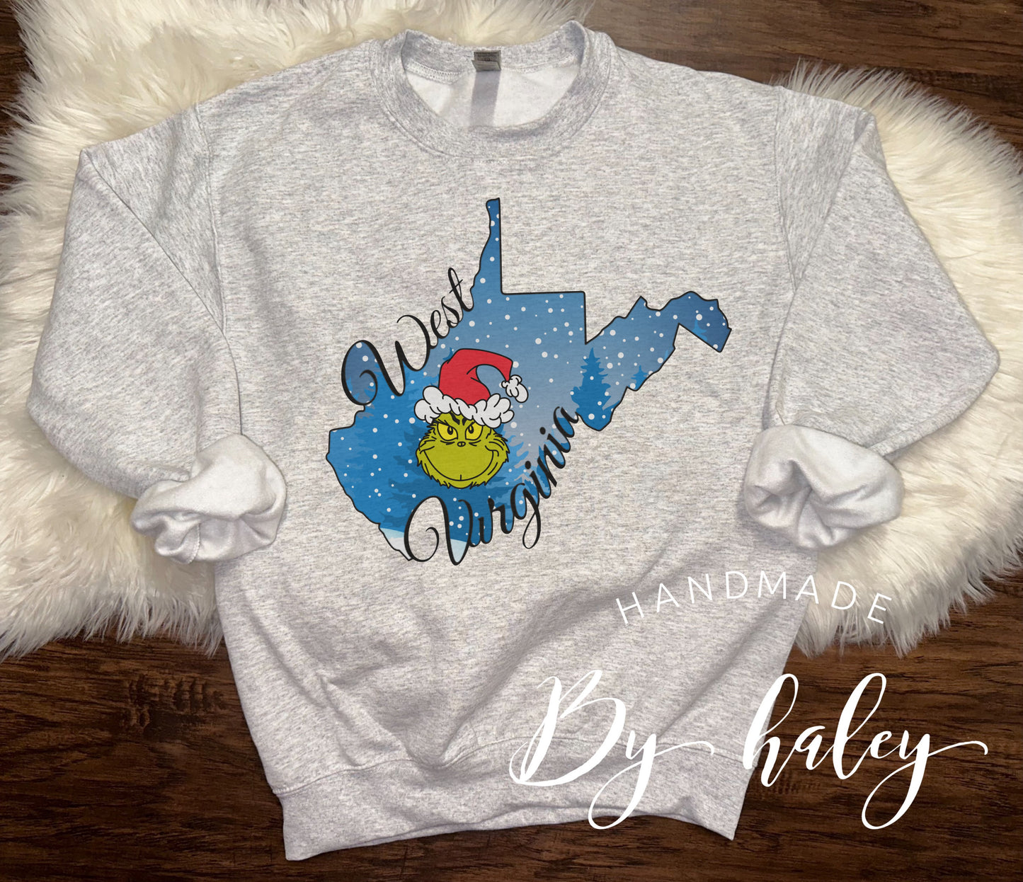 West Virginia Christmas Crewneck