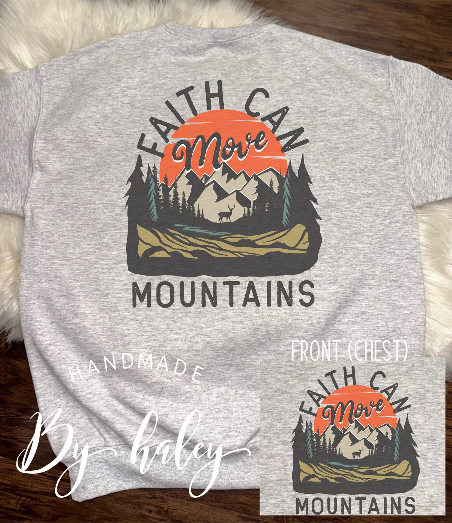 Faith Can Move Mountains Crewneck