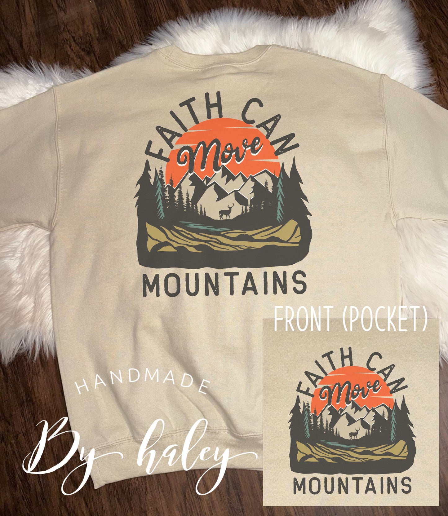 Faith Can Move Mountains Crewneck