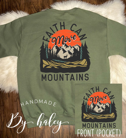 Faith Can Move Mountains Crewneck
