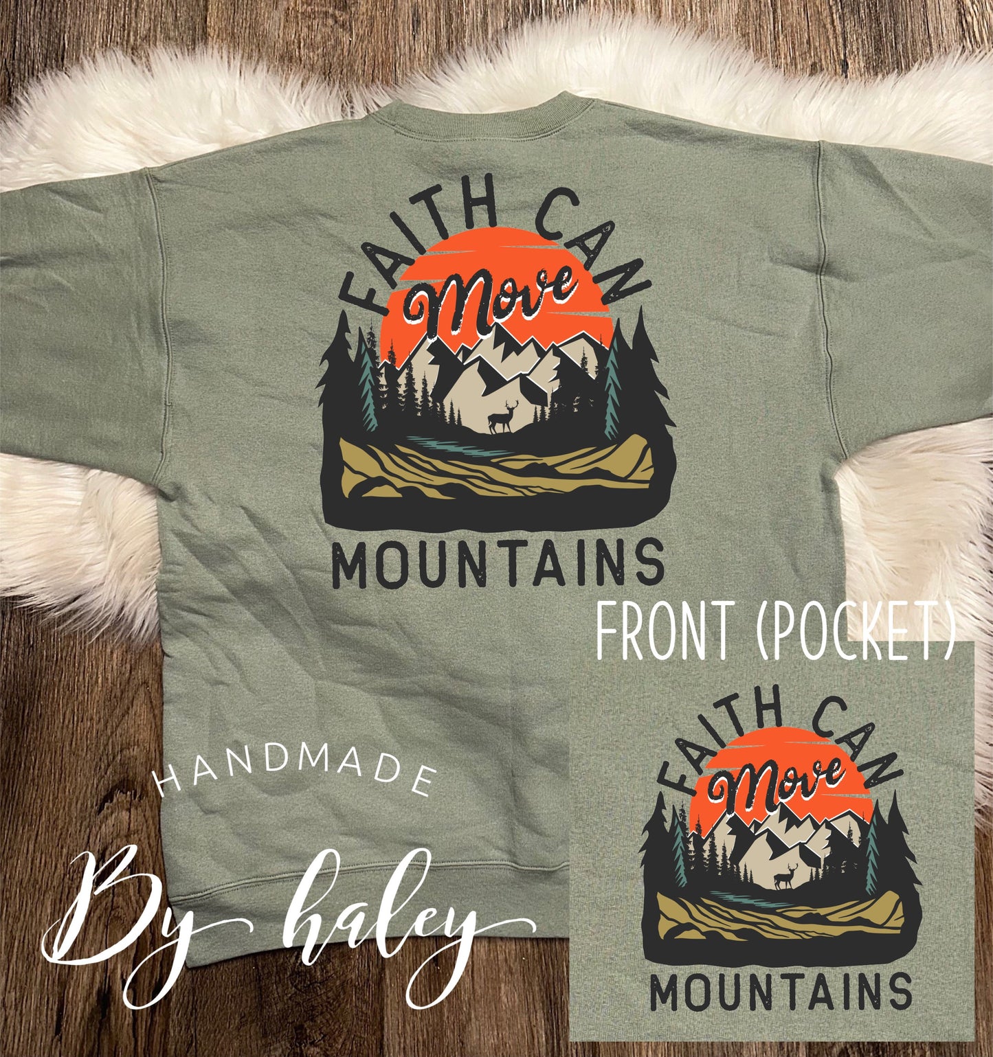 Faith Can Move Mountains Crewneck