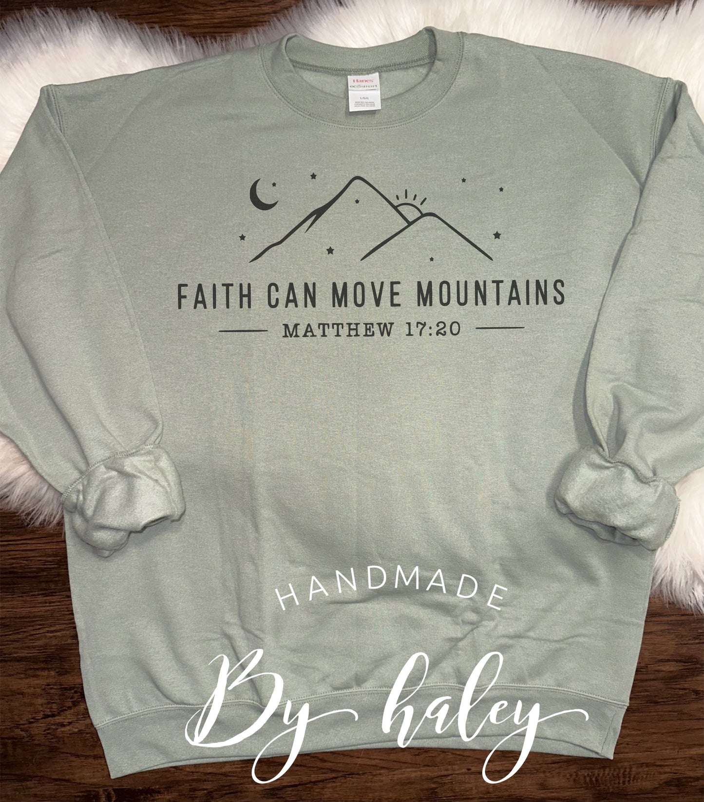 Faith Can Move Mountains Crewneck