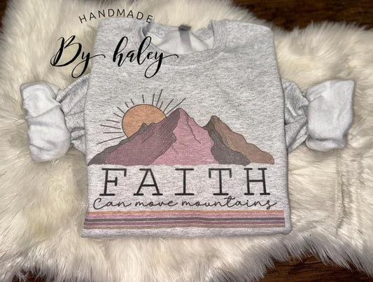 Faith Can Move Mountains Crewneck