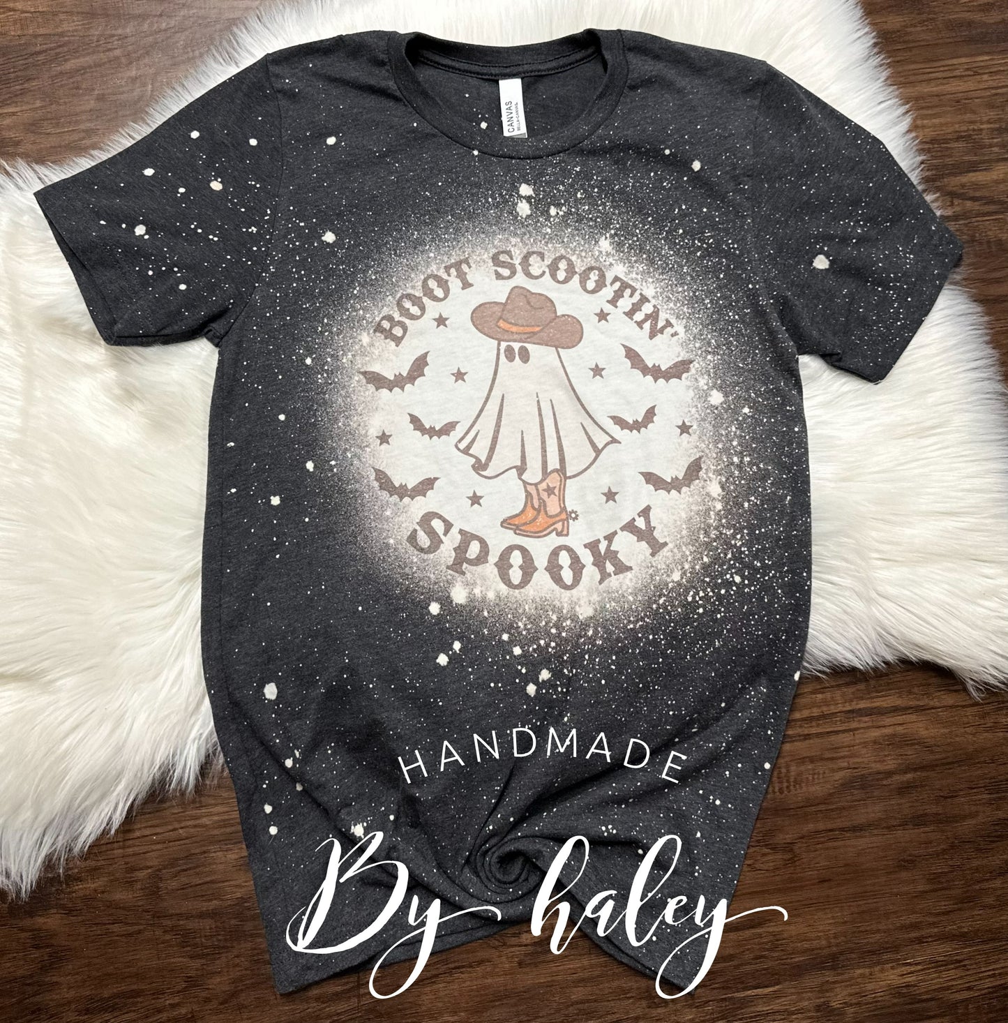 Bleached Boot Scootin' Spooky T-shirt