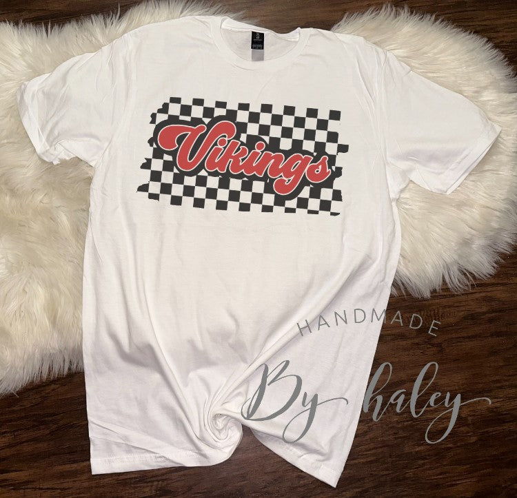 Checkered Vikings T-Shirt