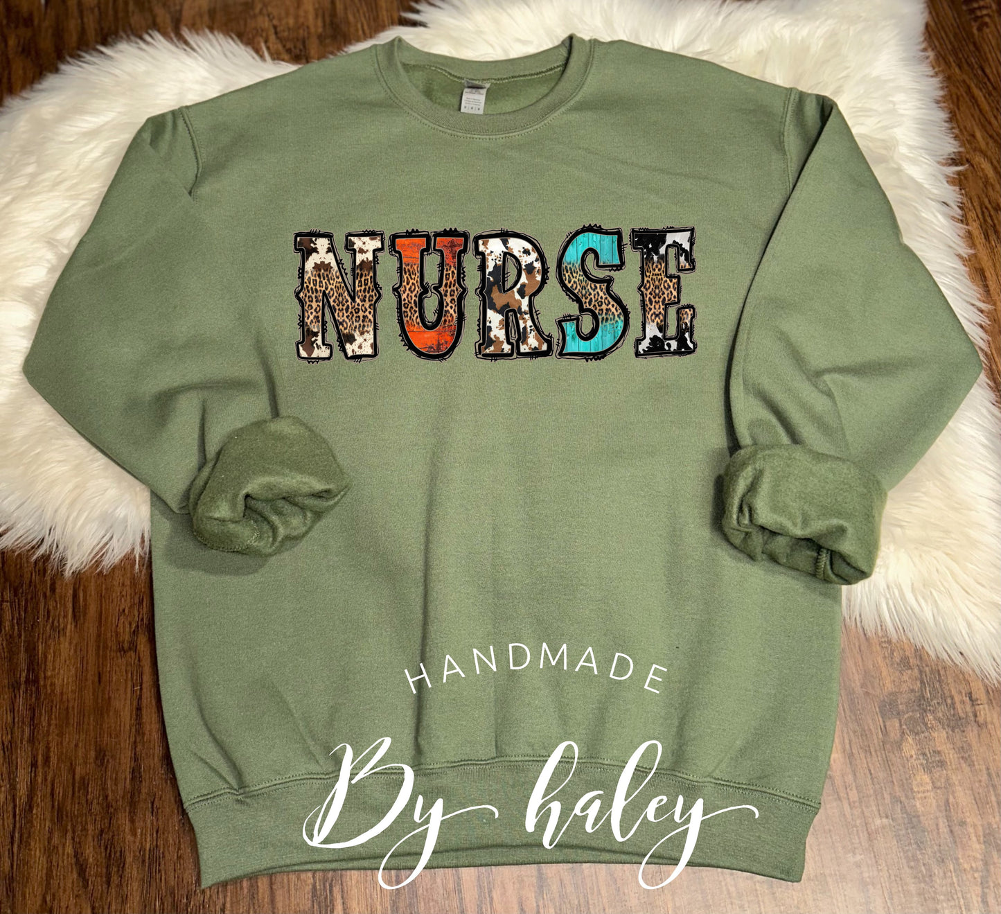 Aztec Western Nurse Crewneck
