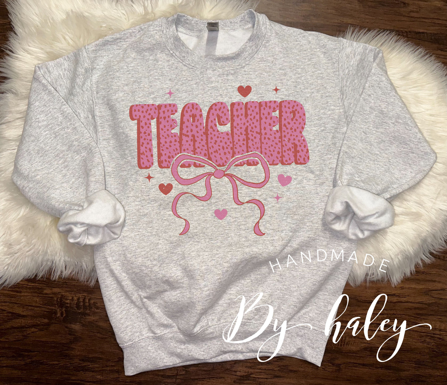 Teacher Bow Crewneck