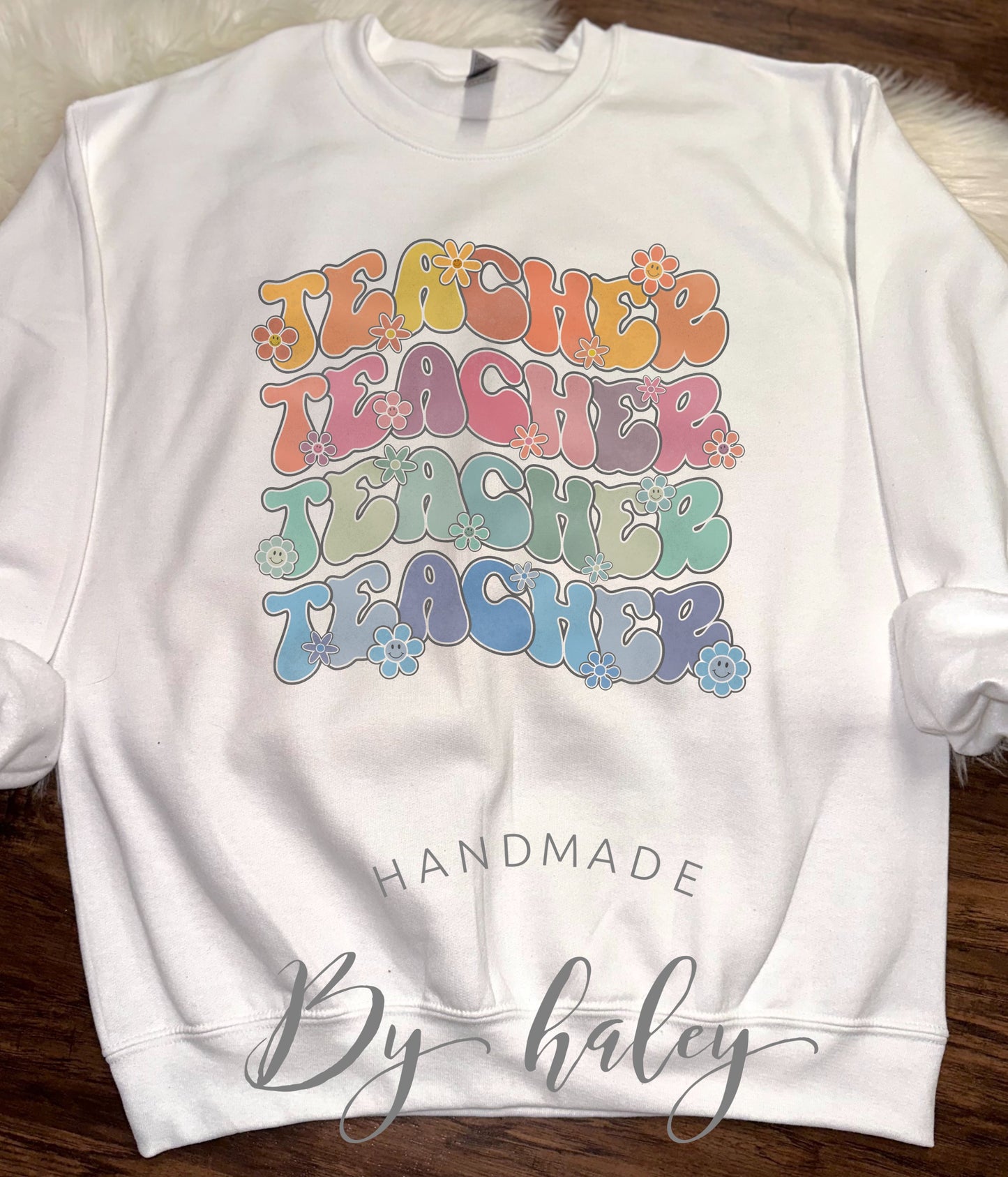 Retro Teacher Crewneck