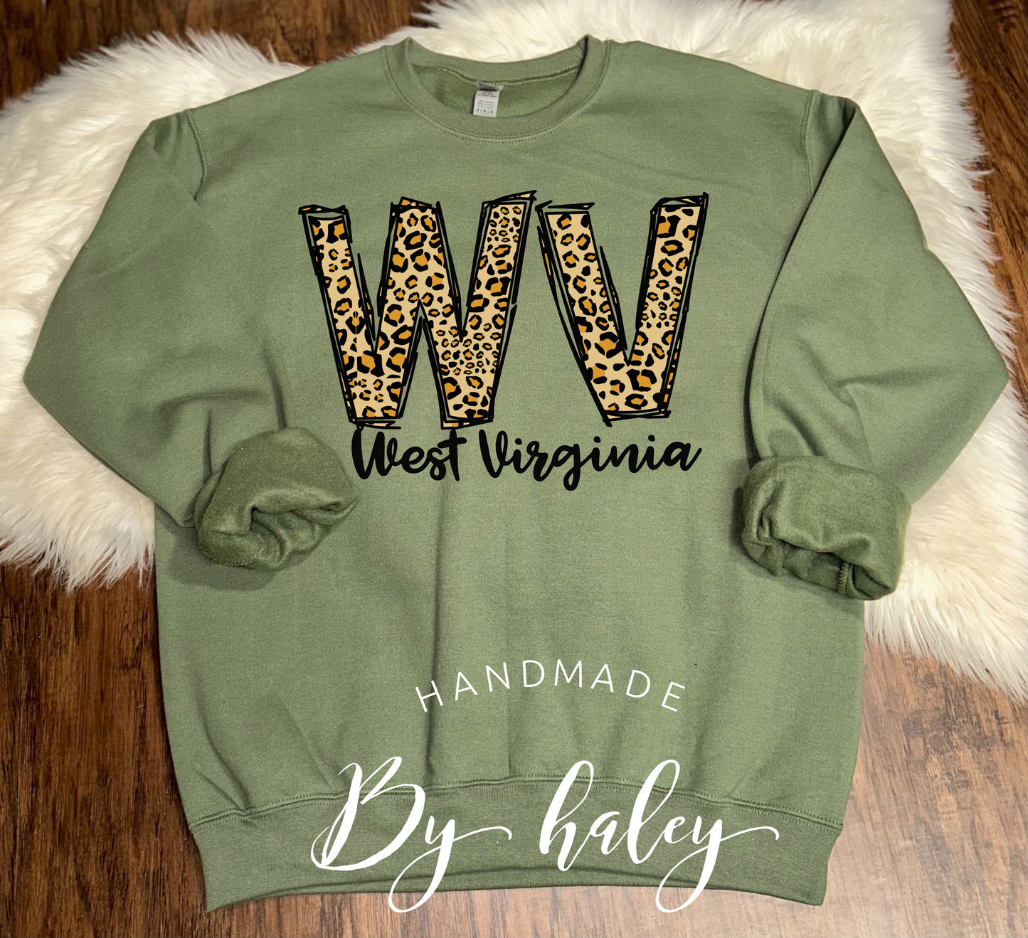 Leopard WV Crewneck