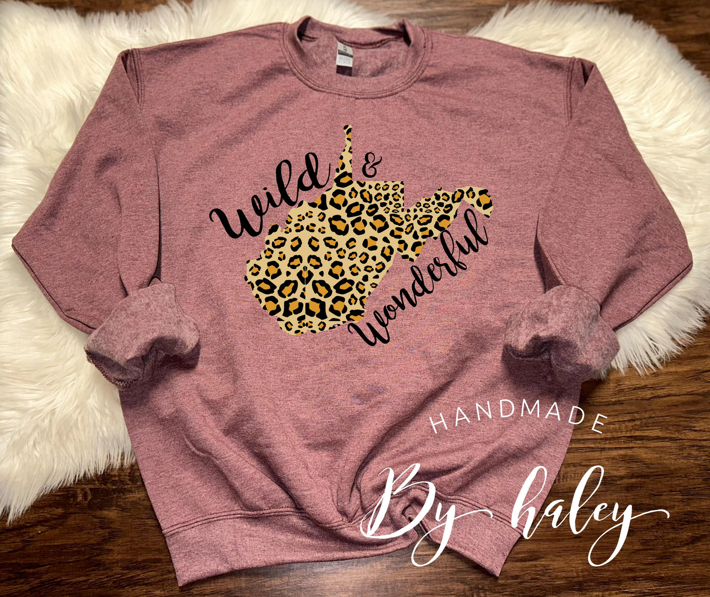 Wild & Wonderful Leopard WV Crewneck